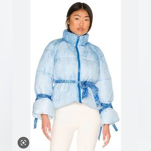 FINAL PRICE DROP Revolve/Nubyen Blue Puffer Jacket Color:Sky Ombré Ski Jacket